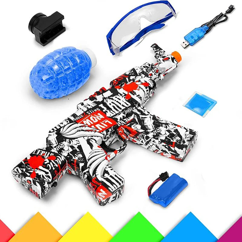 Electric Gel Bal Gun Toys Water Gel Ball Beads Shooter AK-47 Weapon CS Fighting Outdoor Game Airsoft for Children Adult