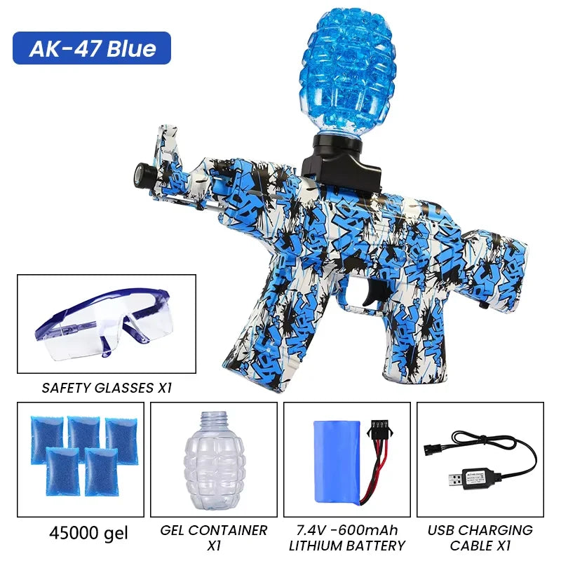 Electric Gel Bal Gun Toys Water Gel Ball Beads Shooter AK-47 Weapon CS Fighting Outdoor Game Airsoft for Children Adult