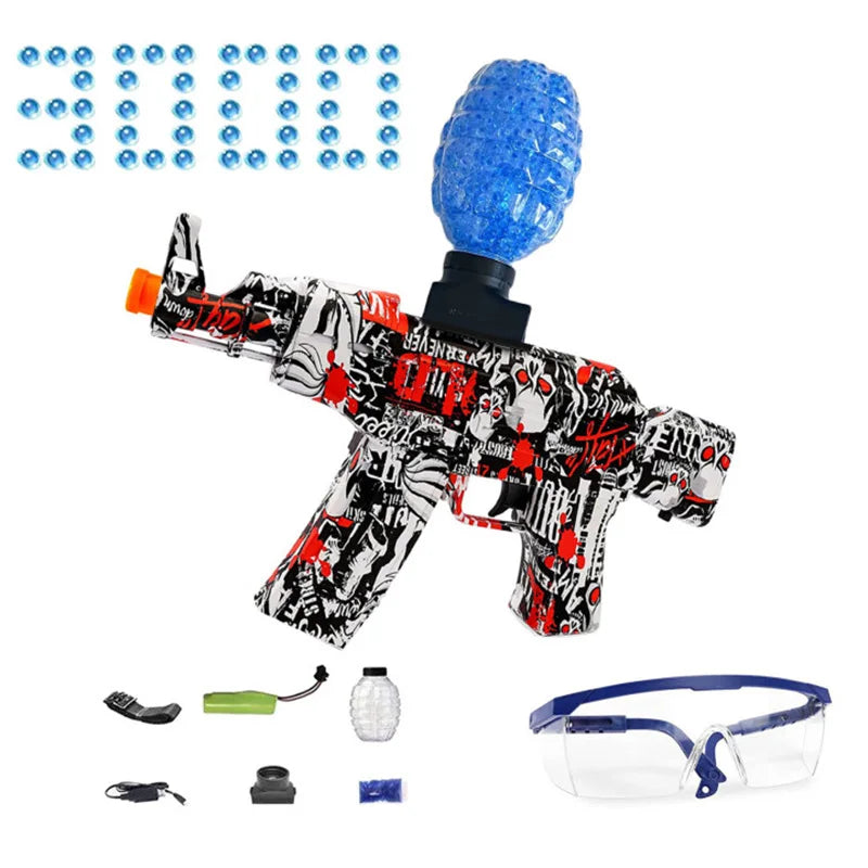 Electric Gel Bal Gun Toys Water Gel Ball Beads Shooter AK-47 Weapon CS Fighting Outdoor Game Airsoft for Children Adult