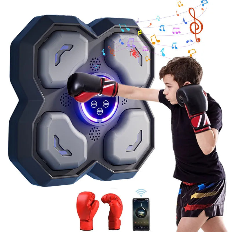 Bluetooth Music Boxing Machine Muay Thai Training Sandbag Sports Fitness Reaction Practice Boxing Training Equipment Wall Target