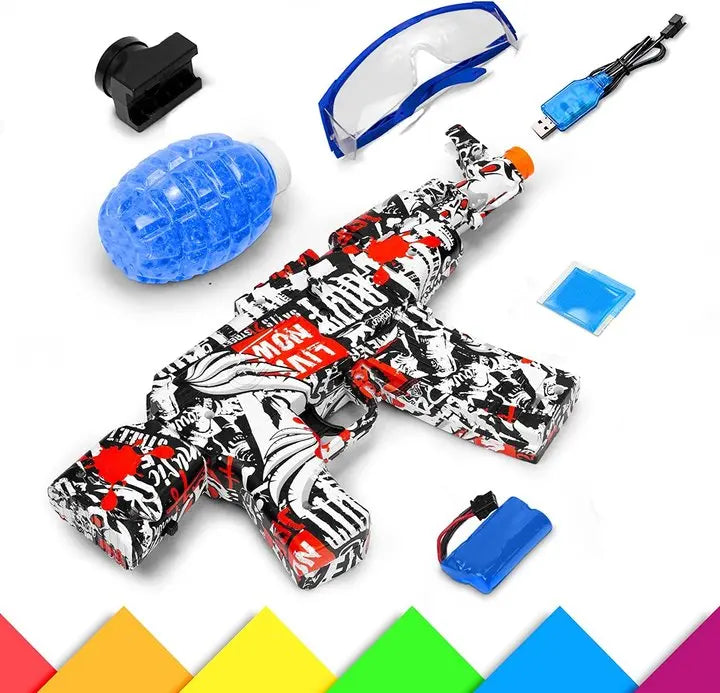 Electric Gel Bal Gun Toys Water Gel Ball Beads Shooter AK-47 Weapon CS Fighting Outdoor Game Airsoft for Children Adult