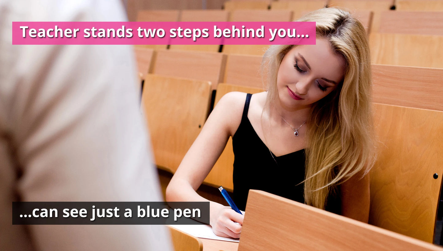 3 X FORBIDDEN PEN®Cheat pen for exams, cheating pen for students; cheat sheet, study, school, promote your grades