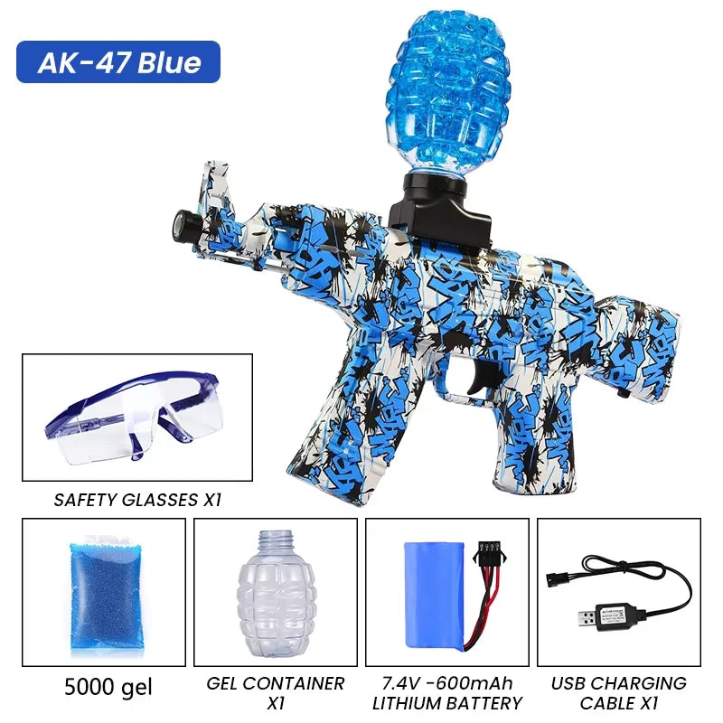 Electric Gel Bal Gun Toys Water Gel Ball Beads Shooter AK-47 Weapon CS Fighting Outdoor Game Airsoft for Children Adult