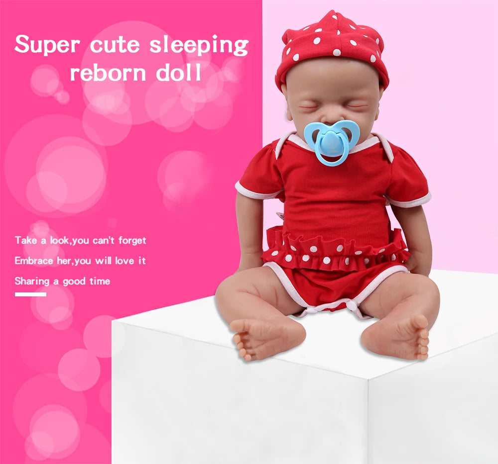 IVITA WG1514 18inch 2972g Silicone Soft Realistic Bebe Reborn Baby Doll Similar Real Girl Eyes Closed Juguetes Toys for Children