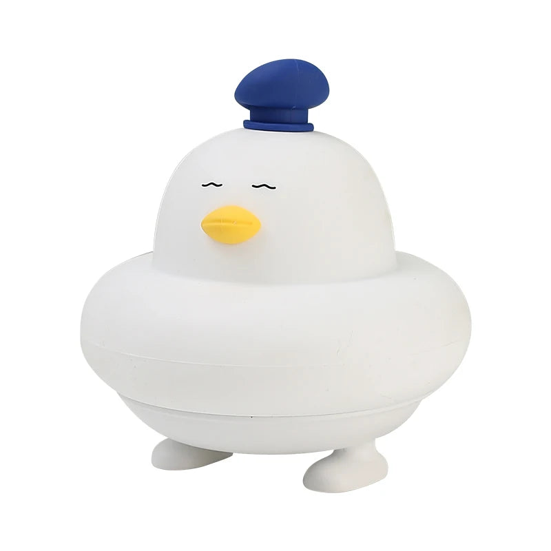 Cute LED Night Light Silicone Charging Patting Light Cartoon Chick Sleep Lamp For Baby Children Kid Bedroom Decorative