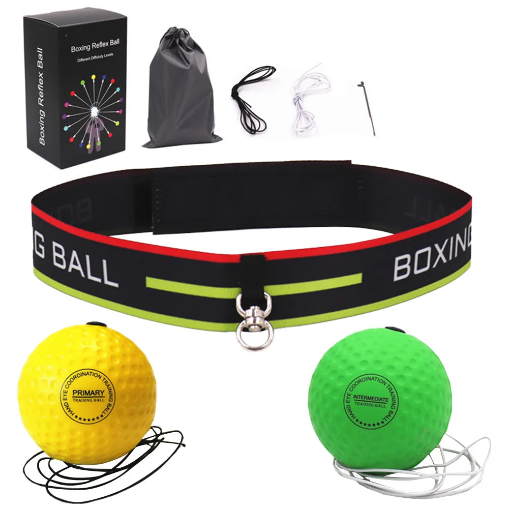 Muay Thai Hand Eye Training Punch Ball Boxing Speed Ball with Headband Punching Speed Reaction Muay Thai Boxeo Fitness Equipment