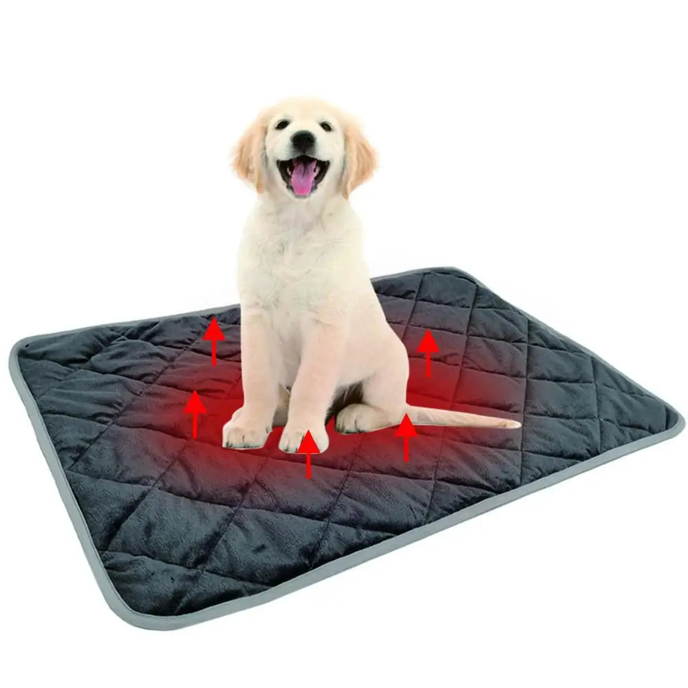 Heating Pad For Cats Self-Warming Pet Blanket Cat Pad Soft Thermal Blanket Warming Mat Anti Slip Heated Mat Pet Bed Supplies