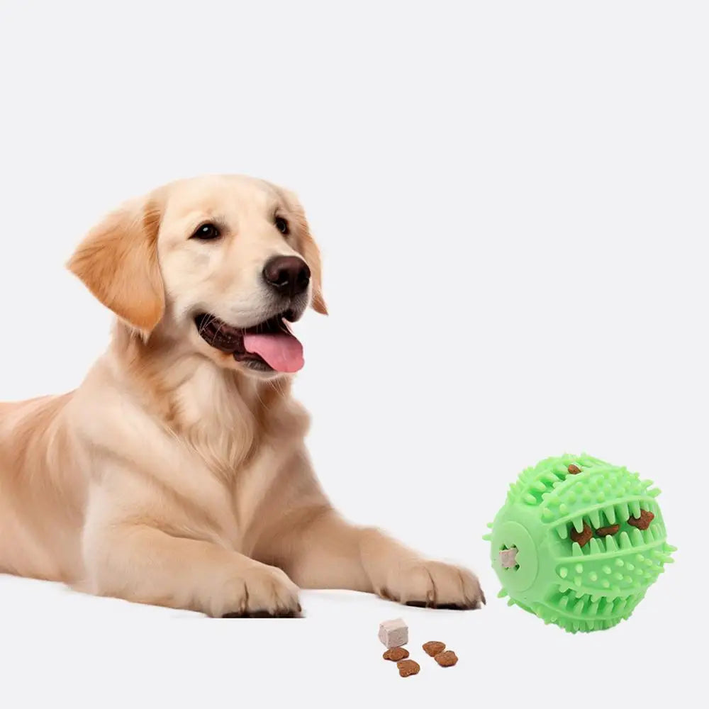 Interactive Dog Toys Food Leakage Toys Durable Rubber Training Ball Funny Dogs Chew Ball Puppy Teeth Cleaning Toy Ball