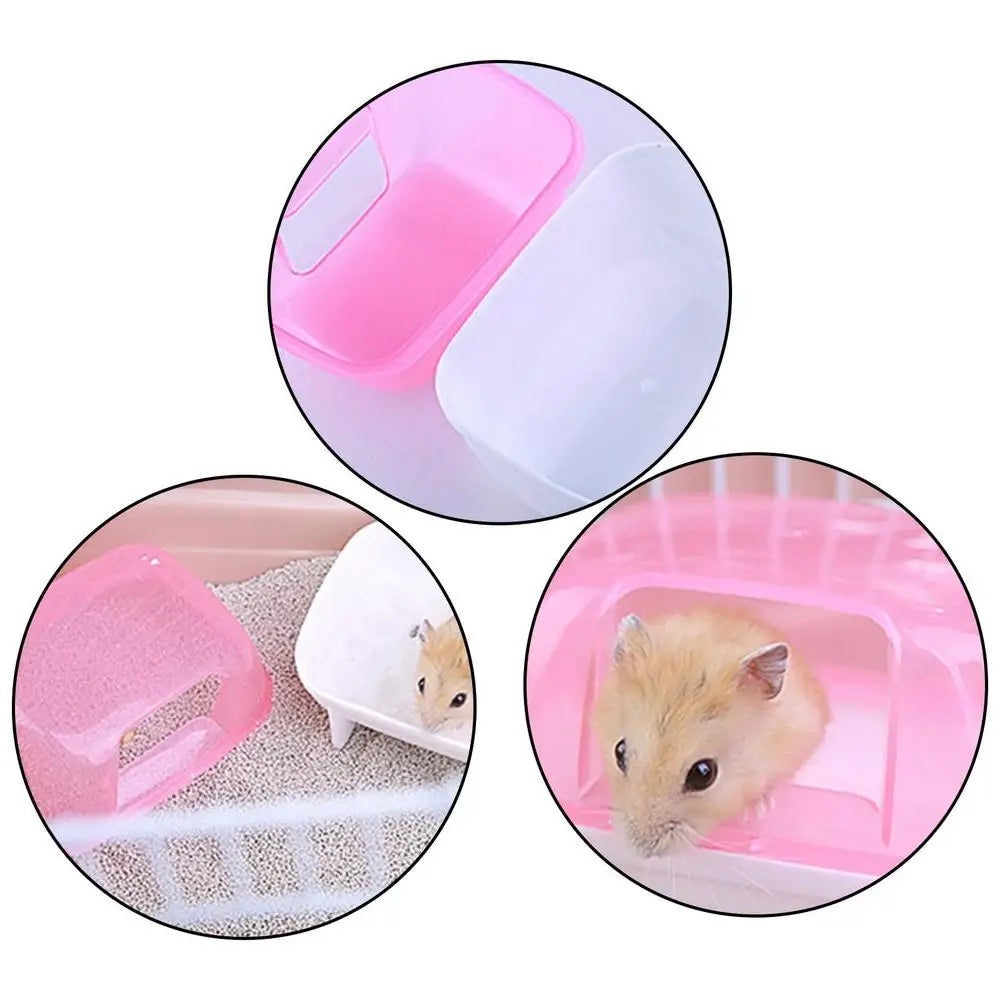 Hamster Sand Bath Chinchilla Dust Bath House Detachable Hamster Bath Hamster Litter Box Stable Hamster Bathtub Toilet For Dwarf