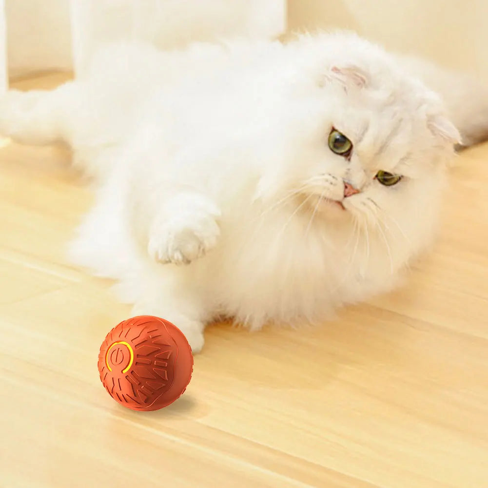 Cat Interactive Ball Toys Automatic Rolling Ball Rechargeable Smart Pet Electric Toy Dog Cat Training Anti-Depression Toy