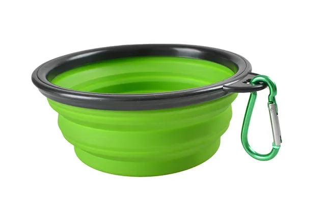 New 1000ml Large Collapsible Dog Pet Folding Silicone Bowl Outdoor Travel Portable Puppy Food Container Feeder Dish Bowl