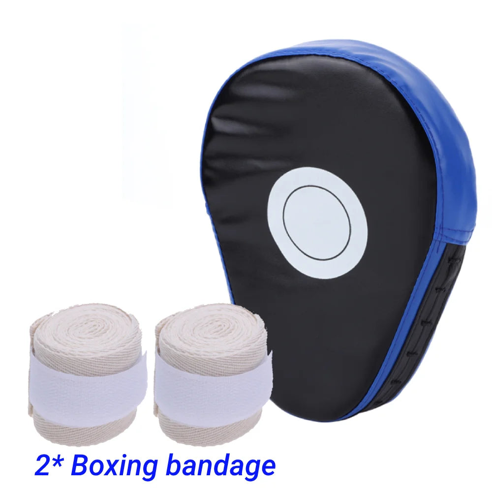 Martial Arts Training Curved Boxing Pad PU Leather Punching Bag Muay Thai Taekwondo Sanda Kickboxing Boxing Focus Pad Hand Targe