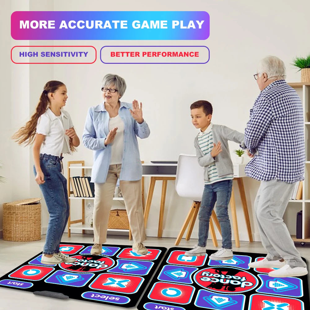 Electronic Dance Pad Dancing Mat Family Music Game Mat Dancing Pad for Kids and Adults for Exercise & Games