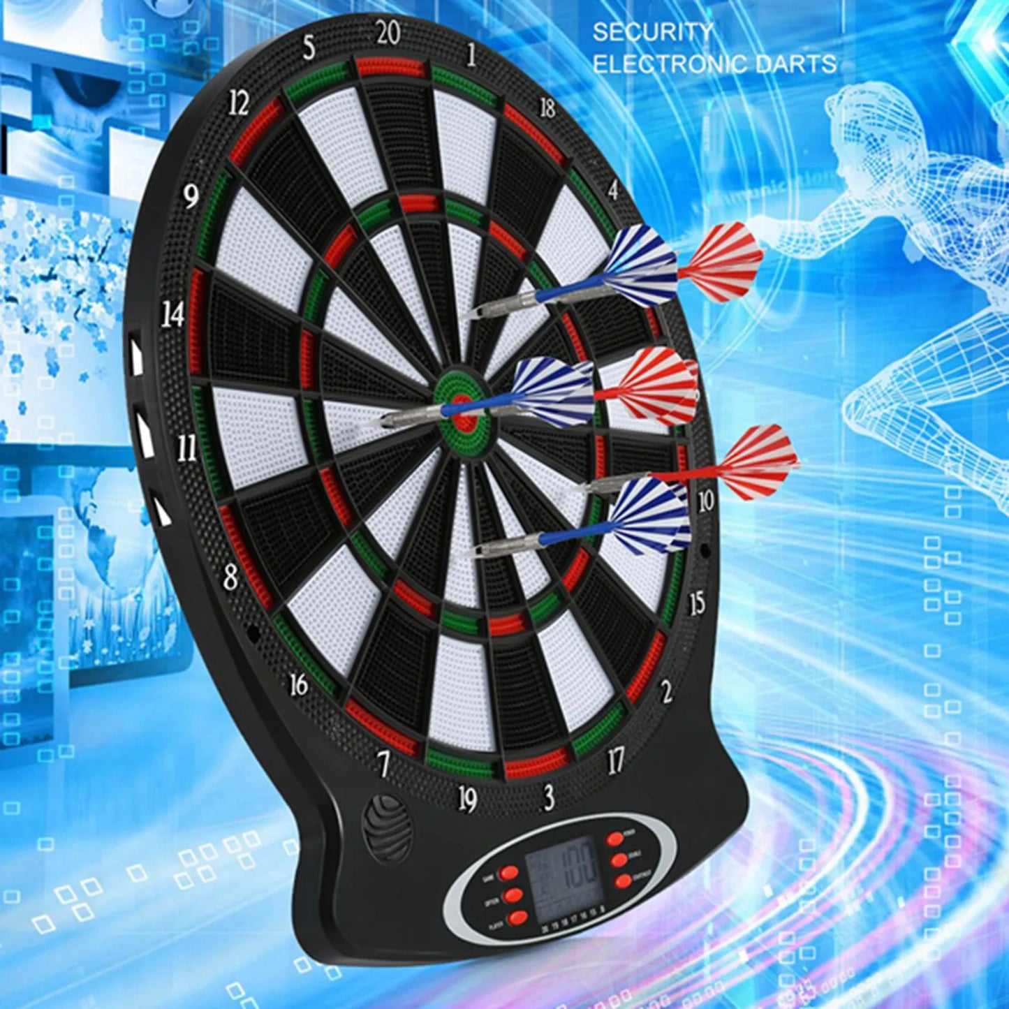 1pc Electronic Games Professional Electronic Hanging Dartboard LCD Scoring Indicator Game With Darts target games