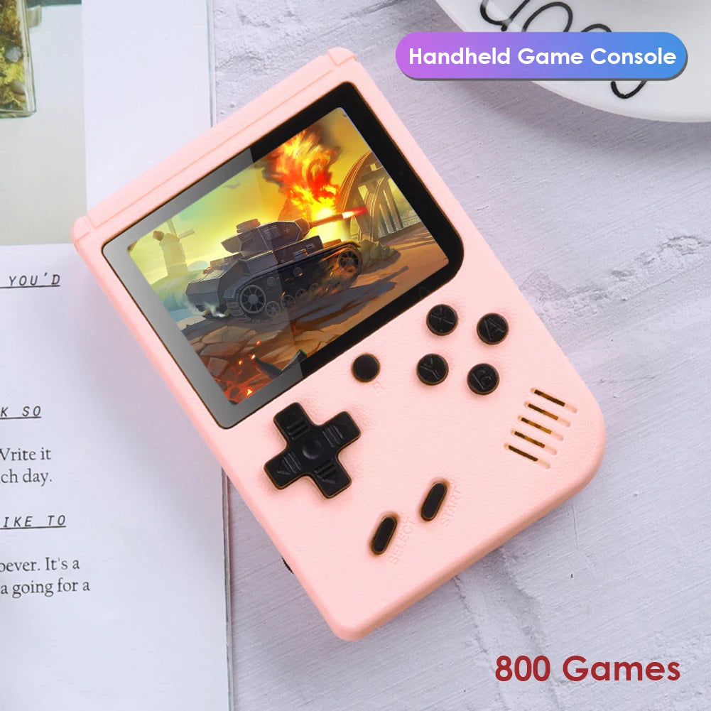 800 in 1 Retro Game Console 3in Color LCD Screen Retro TV Mini Video Gaming Console Handheld Game Player Boy Kids Gift