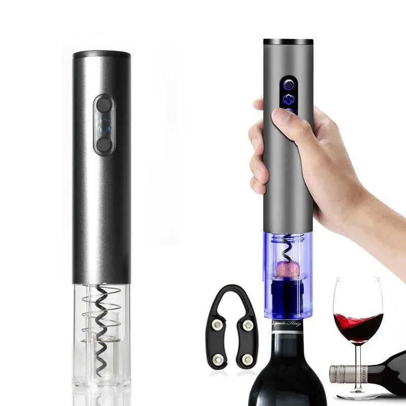 Electric Wine Bottle Opener Automatic Foil Cutter Red Wine Corkscrew Wine Opener Wine Tools Home Kitchen Accessories Products