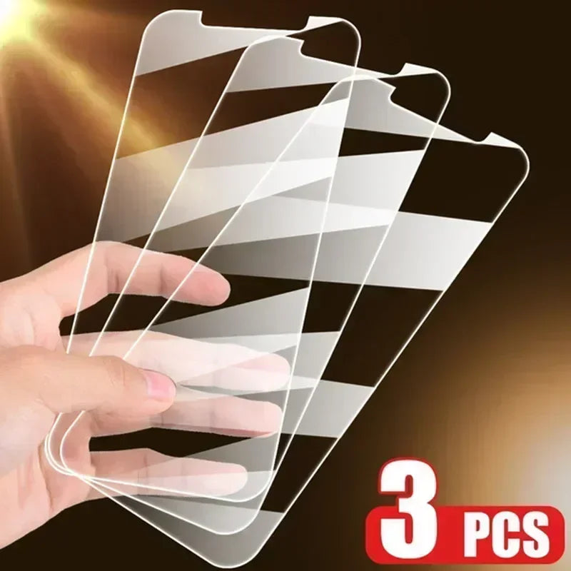 3PCS Glasses Screen Protector Case for IPhone 15 14 12 11 13 Pro Max XS XR X Mini 8 7 6 6S Plus SE 2020 15Promax I Phone Cover