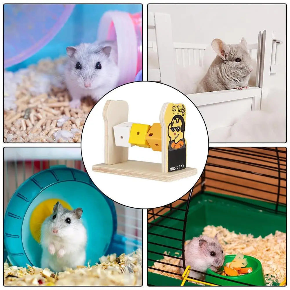 Chew Toys For Hamsters Hamster Wood Training Blocks Creative Hamster Chew Blocks Toys Wooden Hamster Cage Accessories