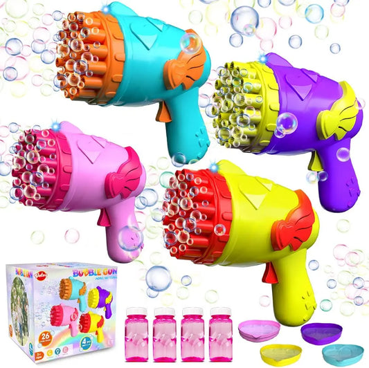 Bubble Machine with Lights Bubble Gun Toys for Kids Summer Toy Gift for Outdoor Indoor Birthday Wedding Party Kids Toys