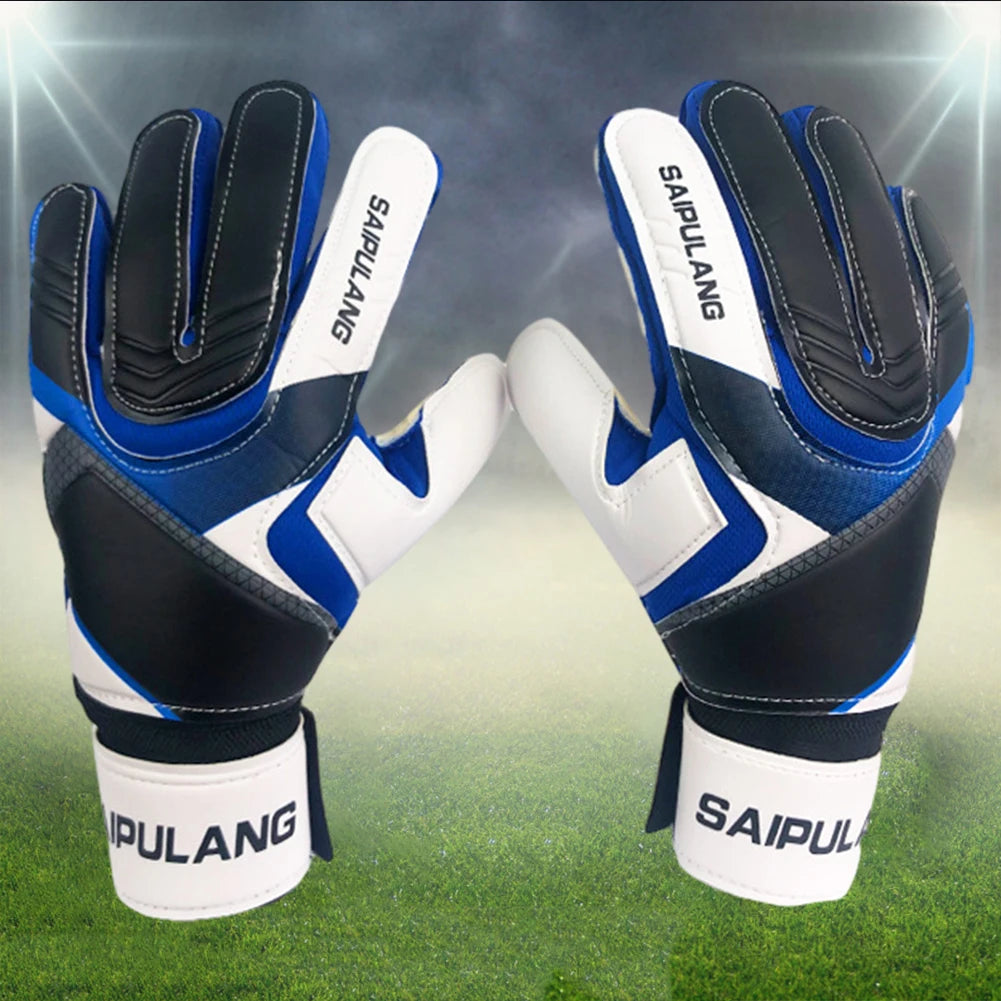 Professional Goalkeeper Gloves Adults Kids Football Soccer Goalie Gloves Non-slip Thicken Latex Keeper Glove Finger Protection