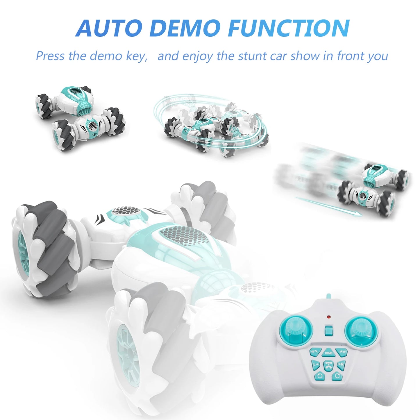 S-012 RC Stunt Car Remote Control Watch Gesture Sensor Deformable Electric Toy Cars New2.4GHz 4WD Rotation kids Christmas gifts