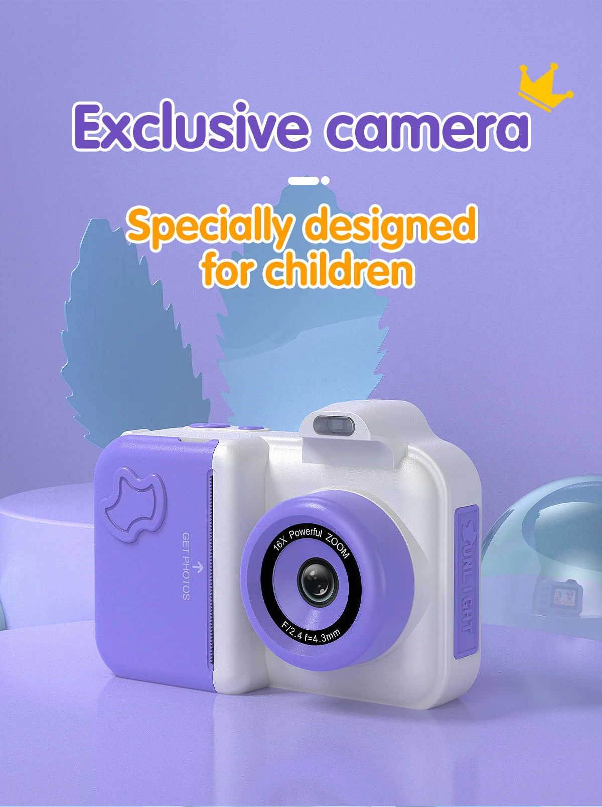 Children Camera Instant Print Camera For Kids Dual Lens Video Recording Photo Thermal Printing Mini Digital Camera With 32G Card