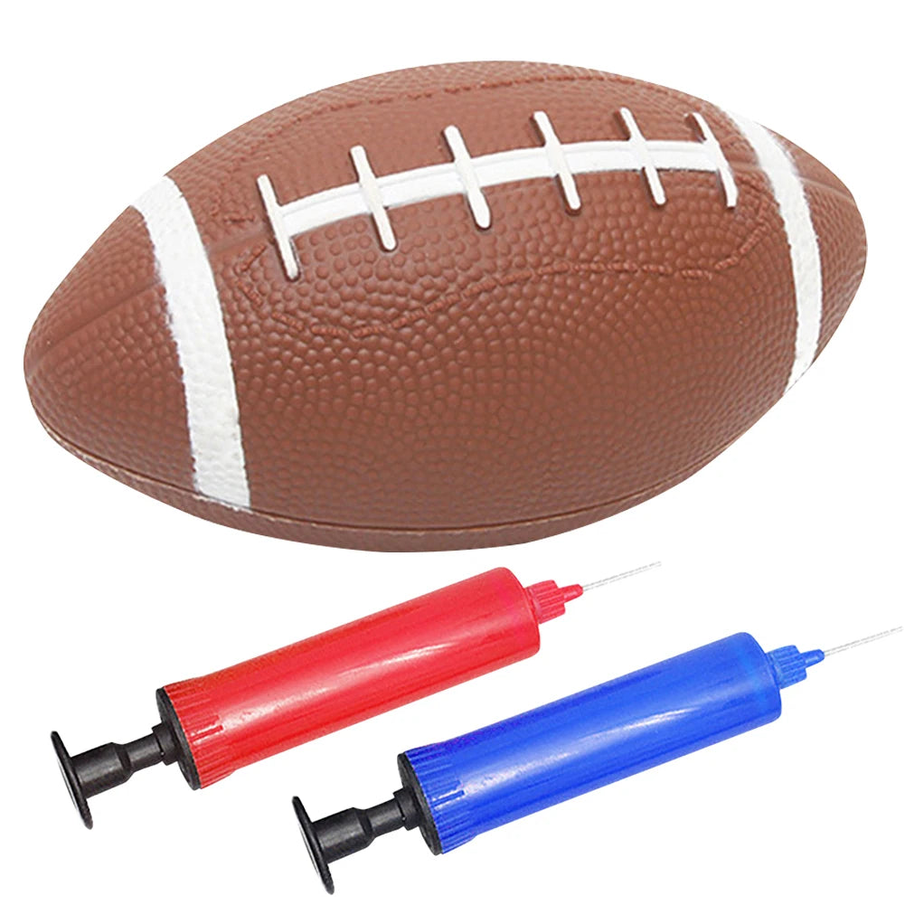 Teenagers Rugby Ball American Football Anti Slip Child Toys Footballs with Inflator Children Game Ball for Kids Students