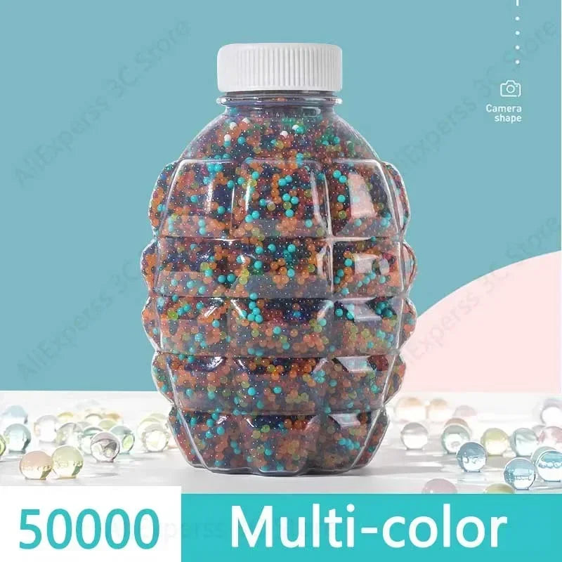 50000 Growing Water Ball Beads Ammo For  Gun Glock Pistol Toy Guns M416