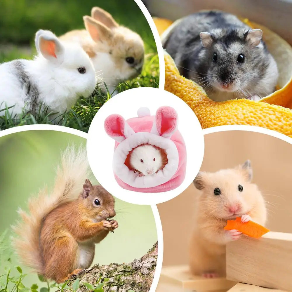 Hamster Beds Cartoon Chinchilla Bed Bedding House Hamster Hammock Non-Slip Small Animal Cage Accessories For Dwarf Hamsters