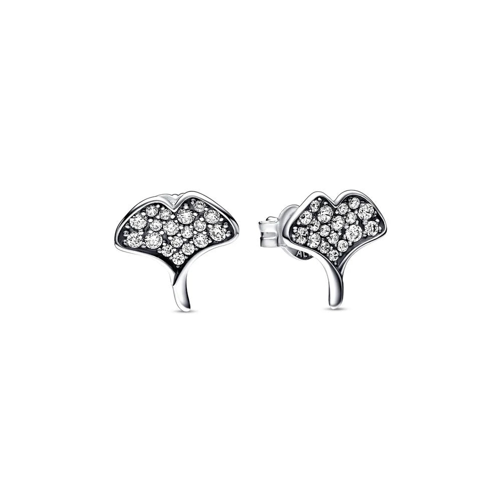 925 Sterling Silver Celestial Sparkling Star&Snowflake Stud Earrings Fit Original Charm Jewelry Party Gifts For Women