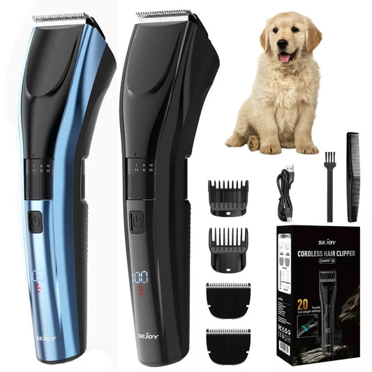 Sejoy Pet Hair Clippers For Dog Cat Hair Trimmer ShARP3S Cat Shaver Hair Cutting Machine Puppy Grooming Haircut Low Noice