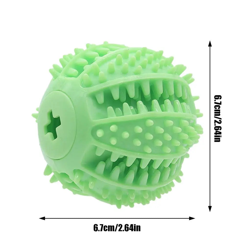 Interactive Dog Toys Food Leakage Toys Durable Rubber Training Ball Funny Dogs Chew Ball Puppy Teeth Cleaning Toy Ball