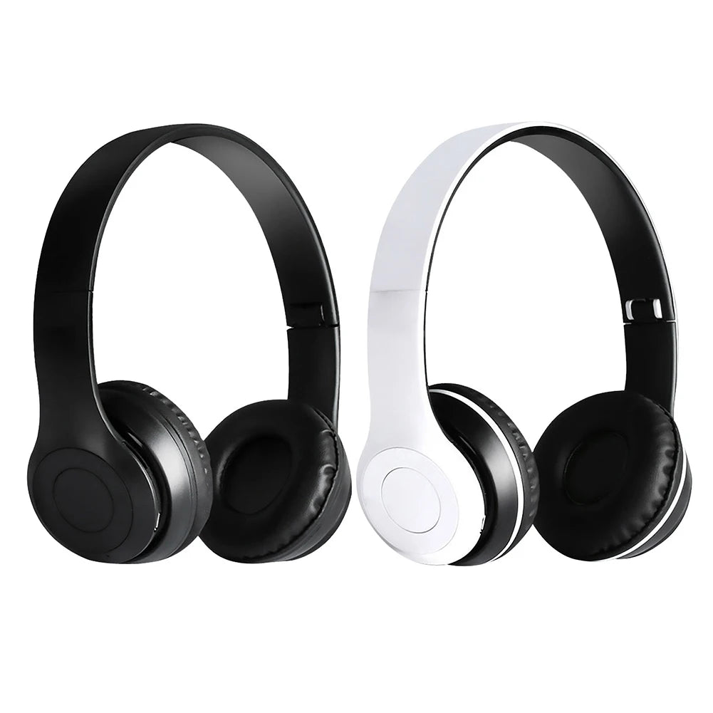 P47 Wireless Over Ear Headset Noise Cancelling Bluetooth-Compatible 5.0 Sports Game Headset Support Hands-Free for Smartphone