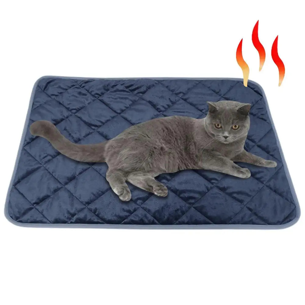 Heating Pad For Cats Self-Warming Pet Blanket Cat Pad Soft Thermal Blanket Warming Mat Anti Slip Heated Mat Pet Bed Supplies