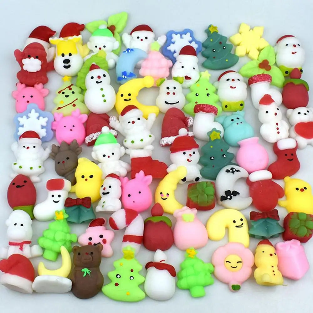 Squishies Christmas Toys Christmas Squishy Squeeze Balls Reusable Christmas Fidget Ball Toys For Boys Girls Adults Kids