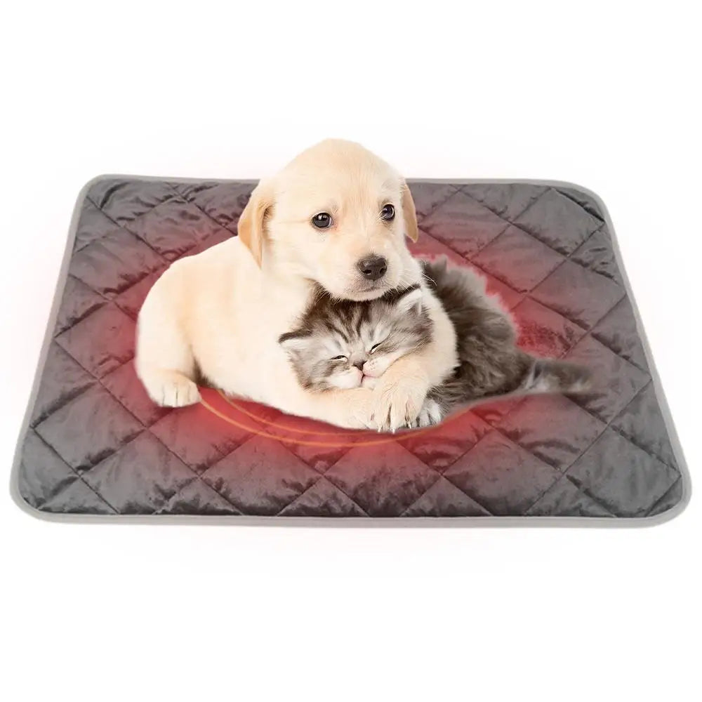 Heating Pad For Cats Self-Warming Pet Blanket Cat Pad Soft Thermal Blanket Warming Mat Anti Slip Heated Mat Pet Bed Supplies