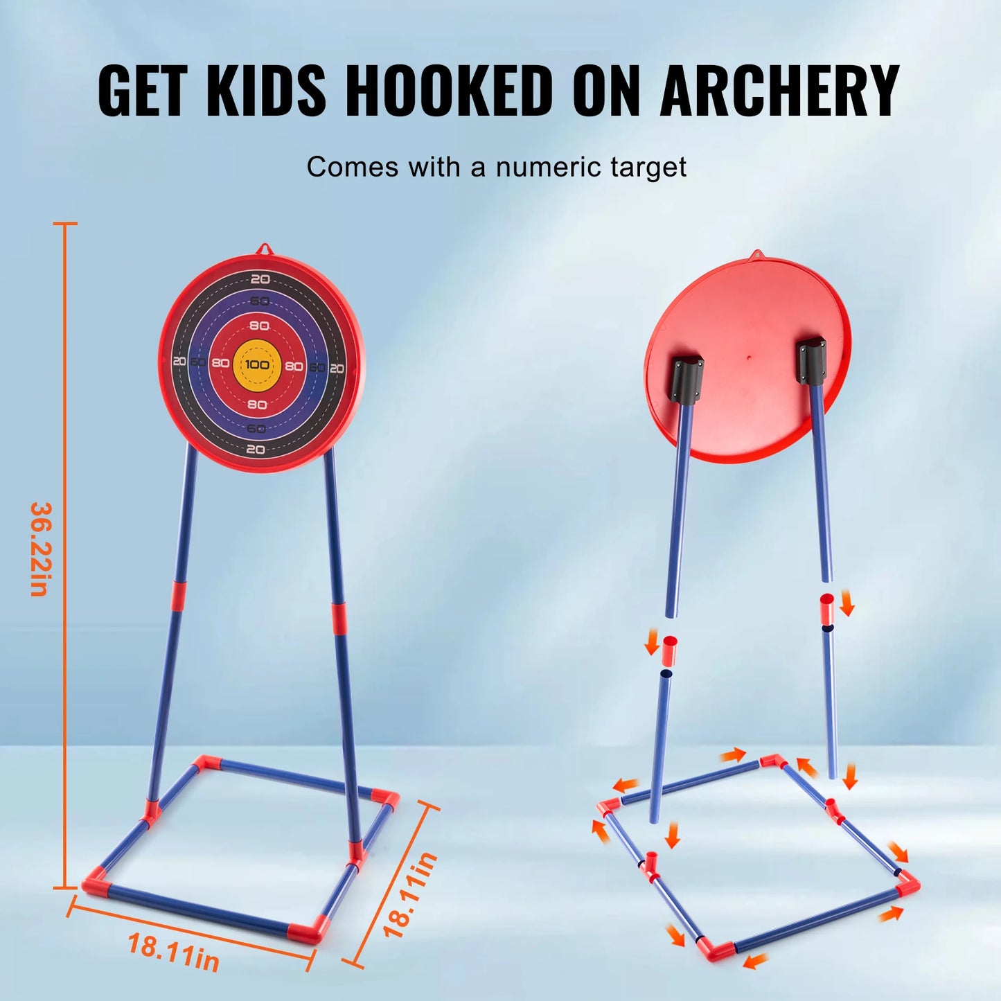 VEVOR Bow And Arrows For Children Kids Archery Bow Practice Recurve Outdoor Sports Game Hunting Shooting Toy Boys Gift Bow Kit