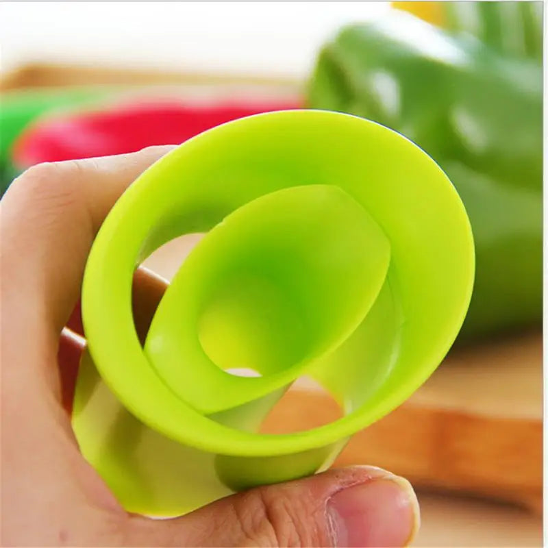 Slicer Vegetable Cutter Random Pepper Fruit Tools Cooking Device 2pcs Kitchen Seed Remover Creative Corer Cleaning Coring Gadget