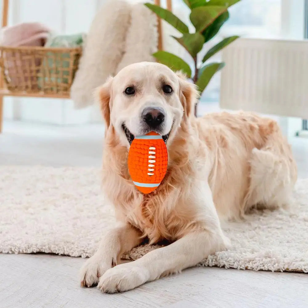 Dog Squeaky Teething Ball Funny Soft Puppy Chewing Sports Ball Squeaky Toy Pet Accessories Interactive Puppy Squeaky Sports Ball