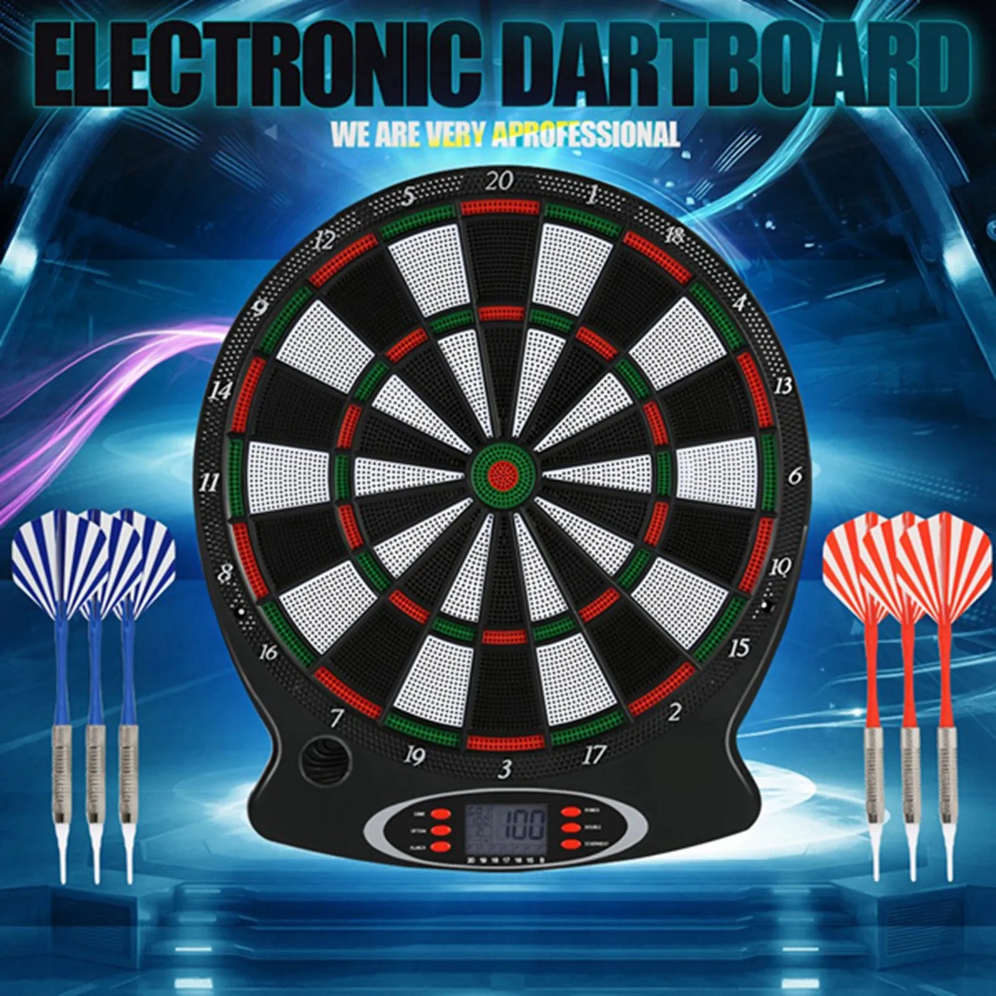 1pc Electronic Games Professional Electronic Hanging Dartboard LCD Scoring Indicator Game With Darts target games