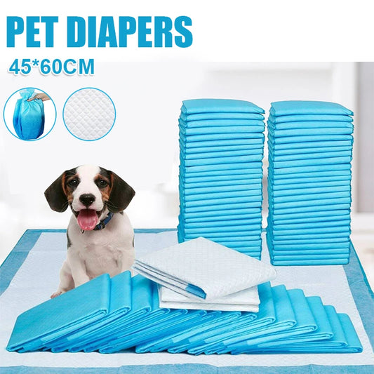 100pc/10pc Pet diapers 45*60cm Cats Dog Diapers Super Absorbent Pet Diaper Dog Pee Pads Quick dry Disposable Urine Nappy Mat