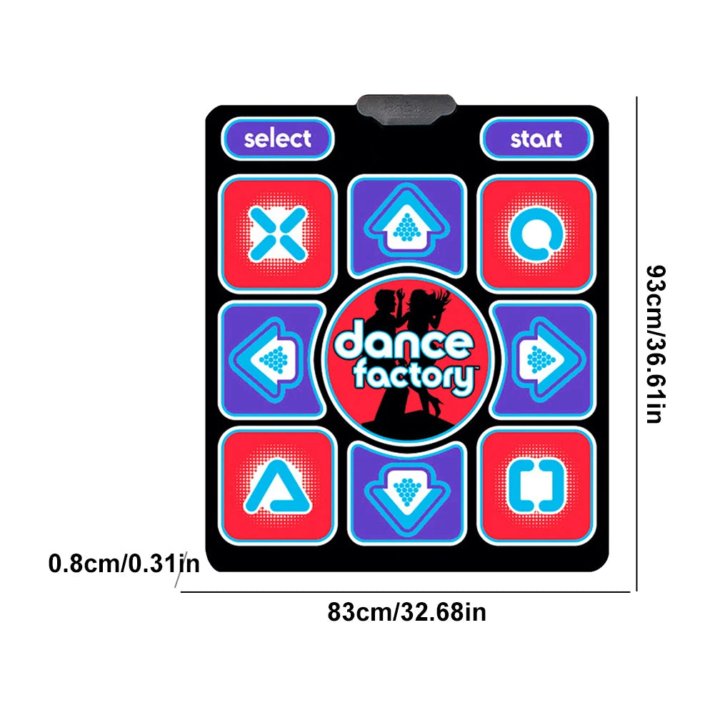 Electronic Dance Pad Dancing Mat Family Music Game Mat Dancing Pad for Kids and Adults for Exercise & Games