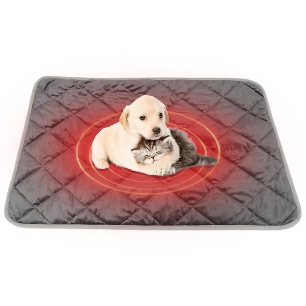 Heating Pad For Cats Self-Warming Pet Blanket Cat Pad Soft Thermal Blanket Warming Mat Anti Slip Heated Mat Pet Bed Supplies