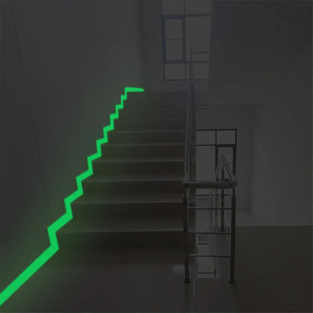 Self-adhesive Night Vision Warning Safety Security Fluorescent Tapes Home Decoration Green Glow In The Dark Adhesive Tape