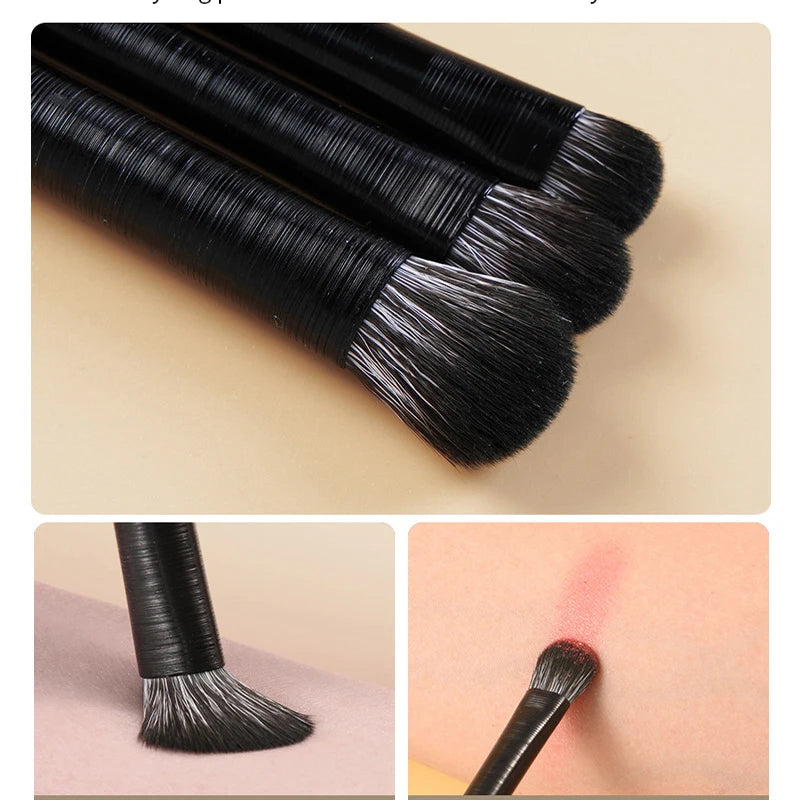 5/6pPcs Natural Eye Makeup Brushes Set Eyeshadow Brush Eyebrow Contour Eyeliner Brush Women Eyes Cosmetic Blending Detail Make