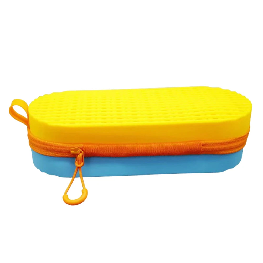 Swim Goggle Case Swimming Goggles Protection Box with Clip & Drain Holes Zipper Eyeglasses Case Breathable Swimming Accessories