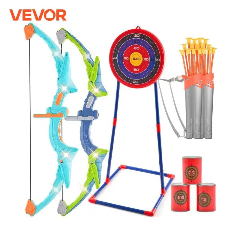 VEVOR Bow And Arrows For Children Kids Archery Bow Practice Recurve Outdoor Sports Game Hunting Shooting Toy Boys Gift Bow Kit