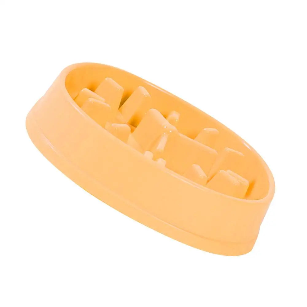 Pet Dog Bowl Dog Slow Feeder Bowl Puppy Cat Slow Eating Dish Bowl Anti-Gulping Food Plate Feeding Dog Cat Food Bowl Pet Supplies