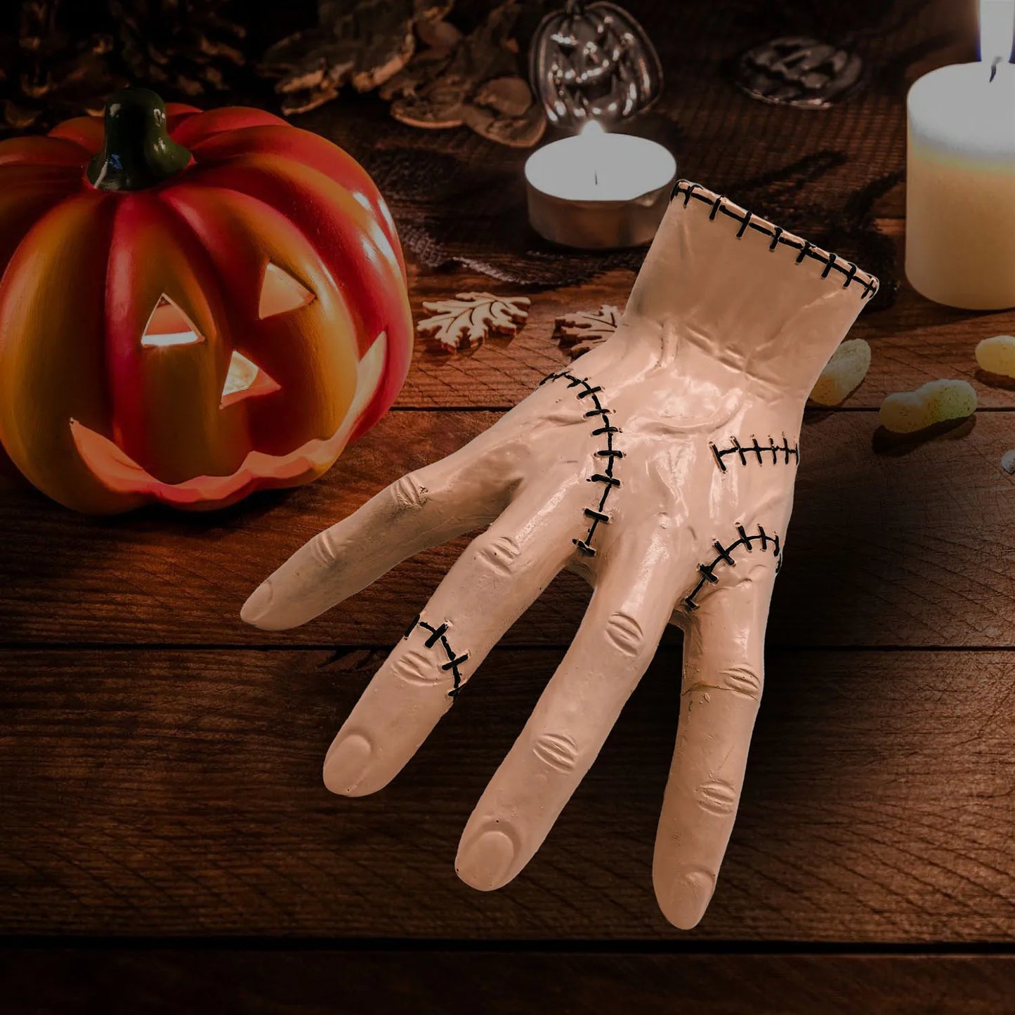 Horror Wednesday Thing Hand From Addams Family Cosplay Latex Figurine Home Decor Desktop Crafts Halloween Party Costume Prop