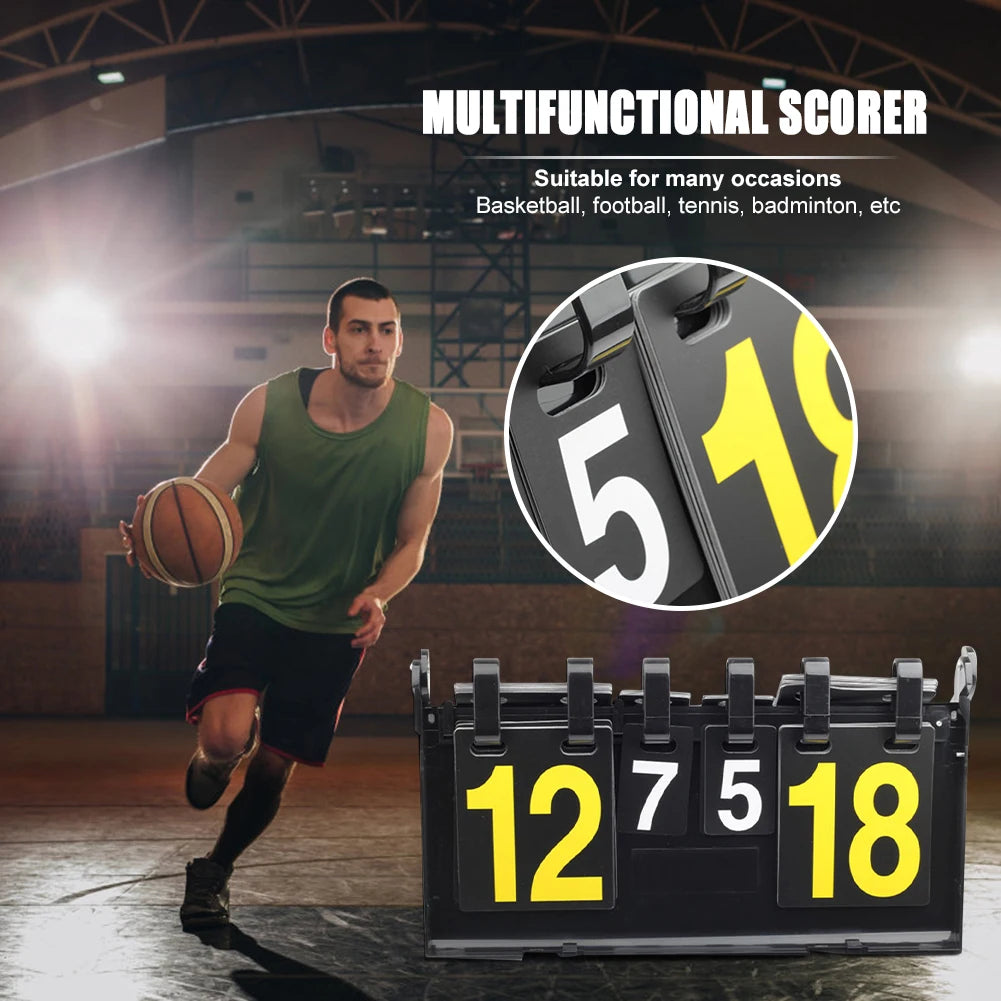 Volleyball Scoreboard Competition 4-Digit Score Board Sports Basketball Football Indoor Exercise Sport Decoration